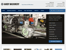 Tablet Screenshot of hardymachinery.com